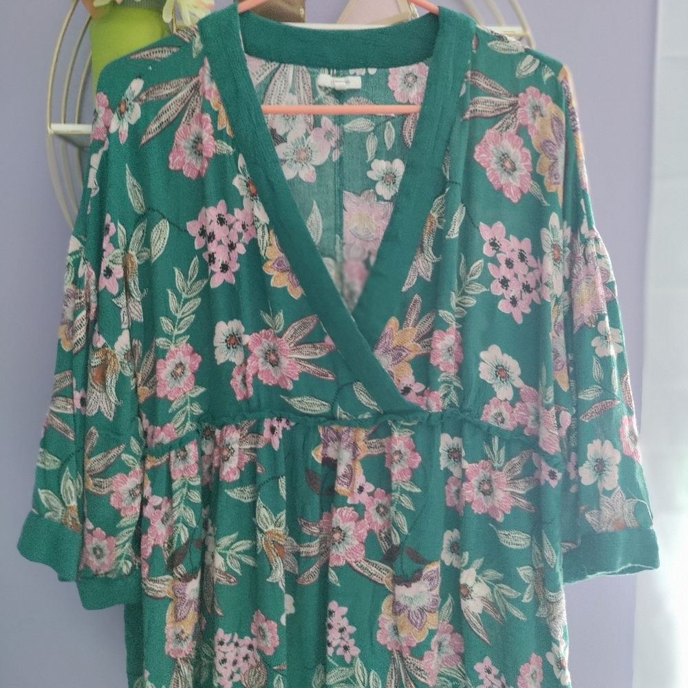 Maurices teal/green.   Fits 0x-2x